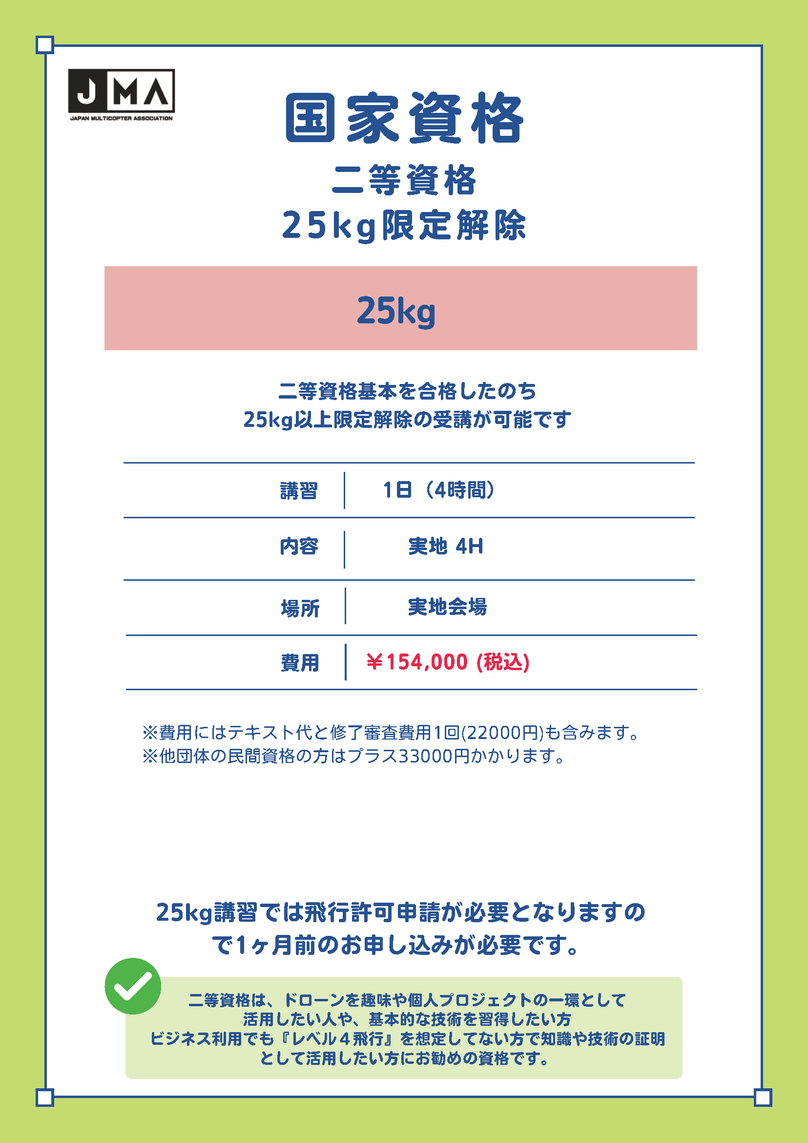 二等25kg限定解除